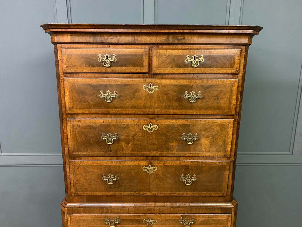 George II Burr Walnut Chest on Chest View III
