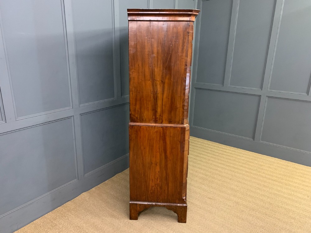 George II Burr Walnut Chest on Chest View IX
