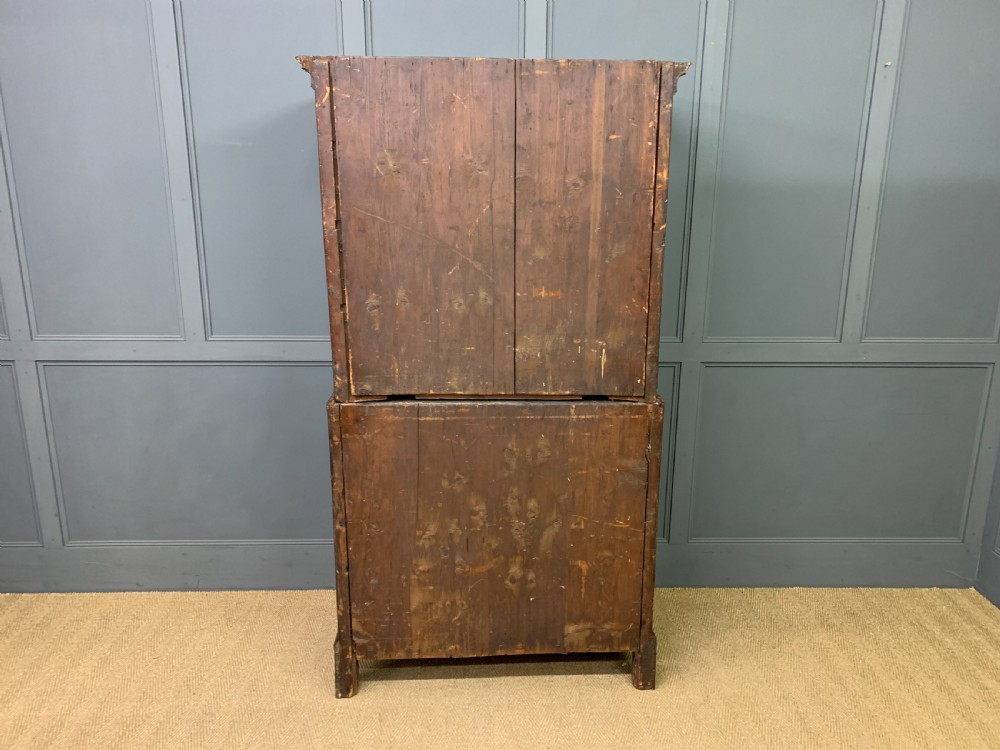 George II Burr Walnut Chest on Chest View XVI