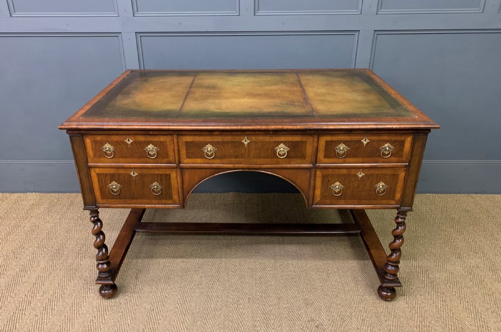 Burr Walnut Writing Desk