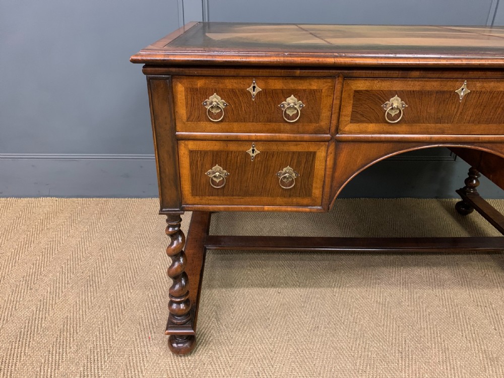 Burr Walnut Writing Desk View IV
