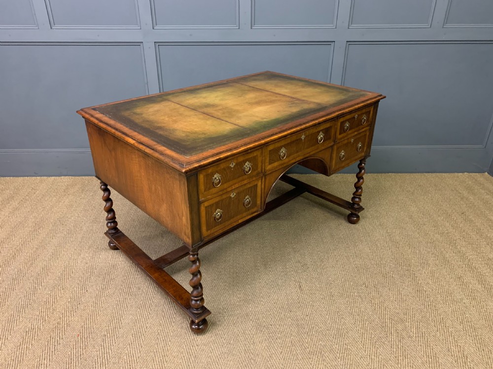 Burr Walnut Writing Desk View VIII