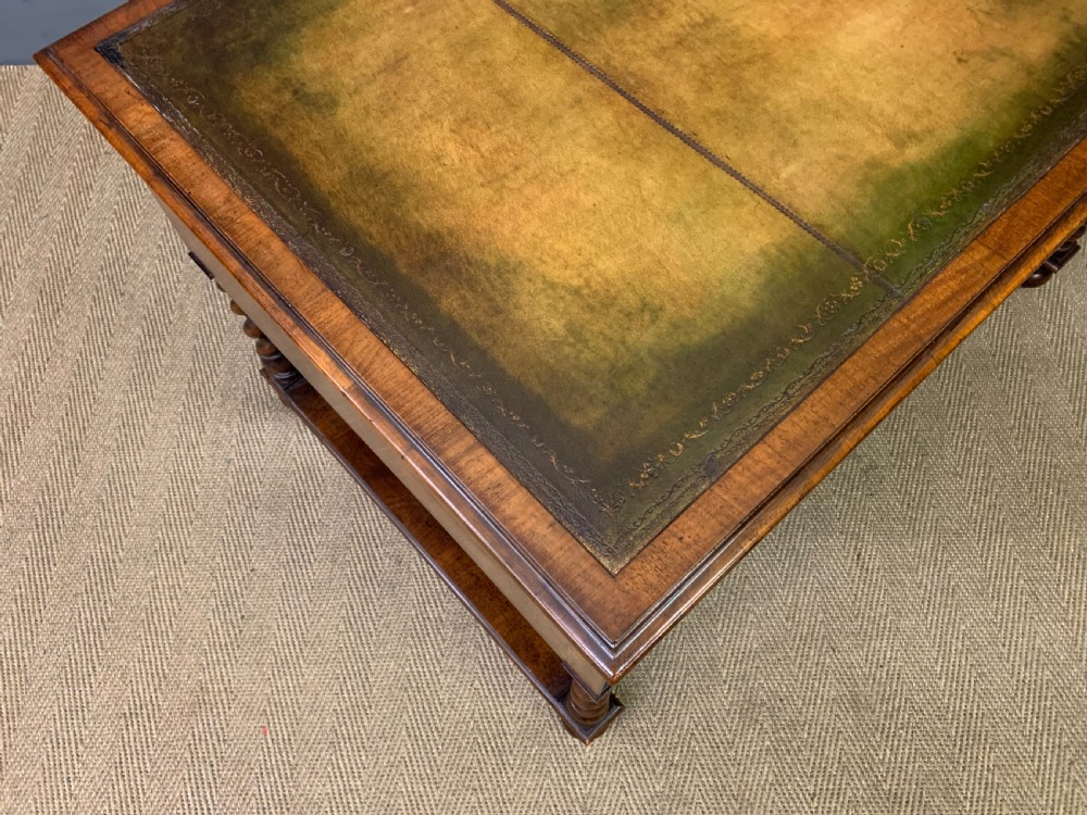 Burr Walnut Writing Desk View X