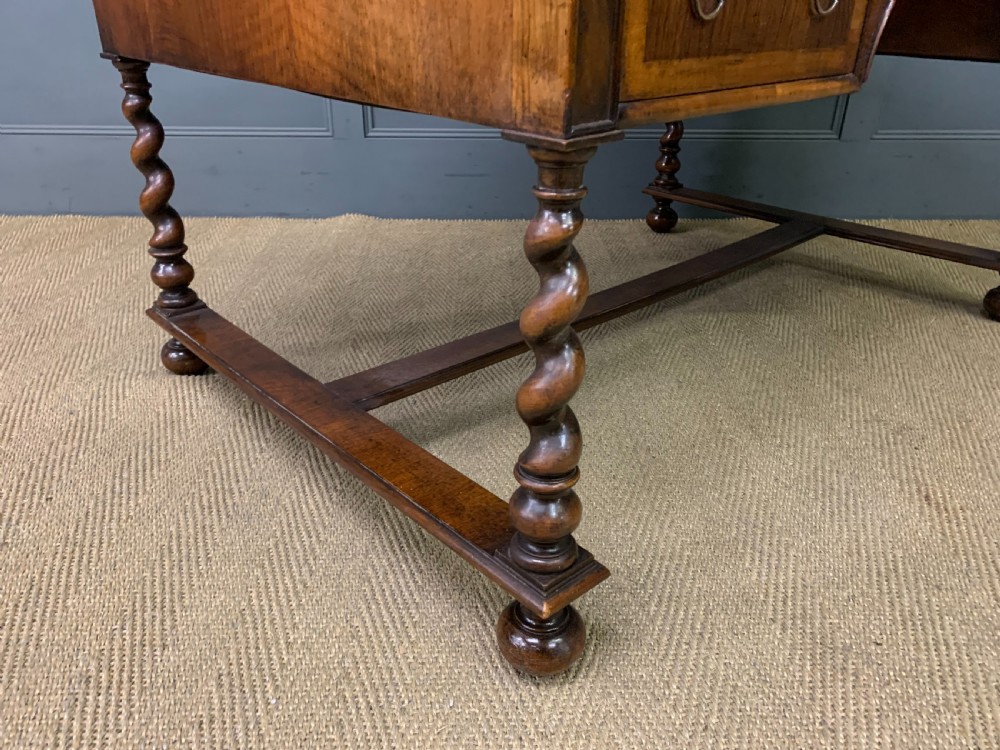 Burr Walnut Writing Desk View XI