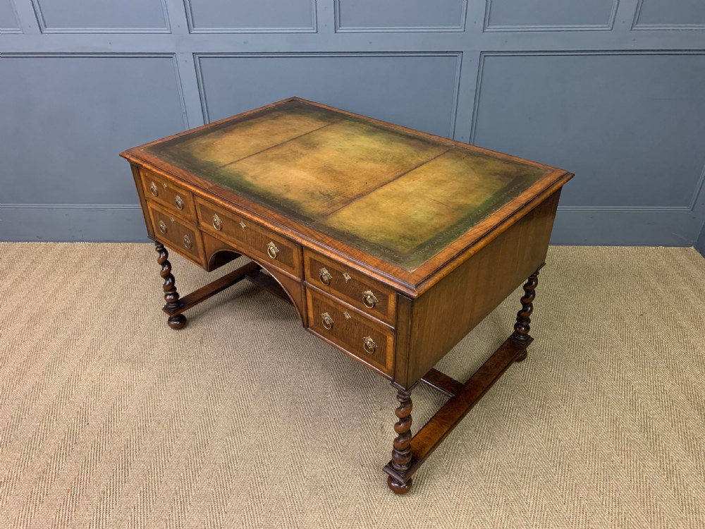 Burr Walnut Writing Desk View XIII