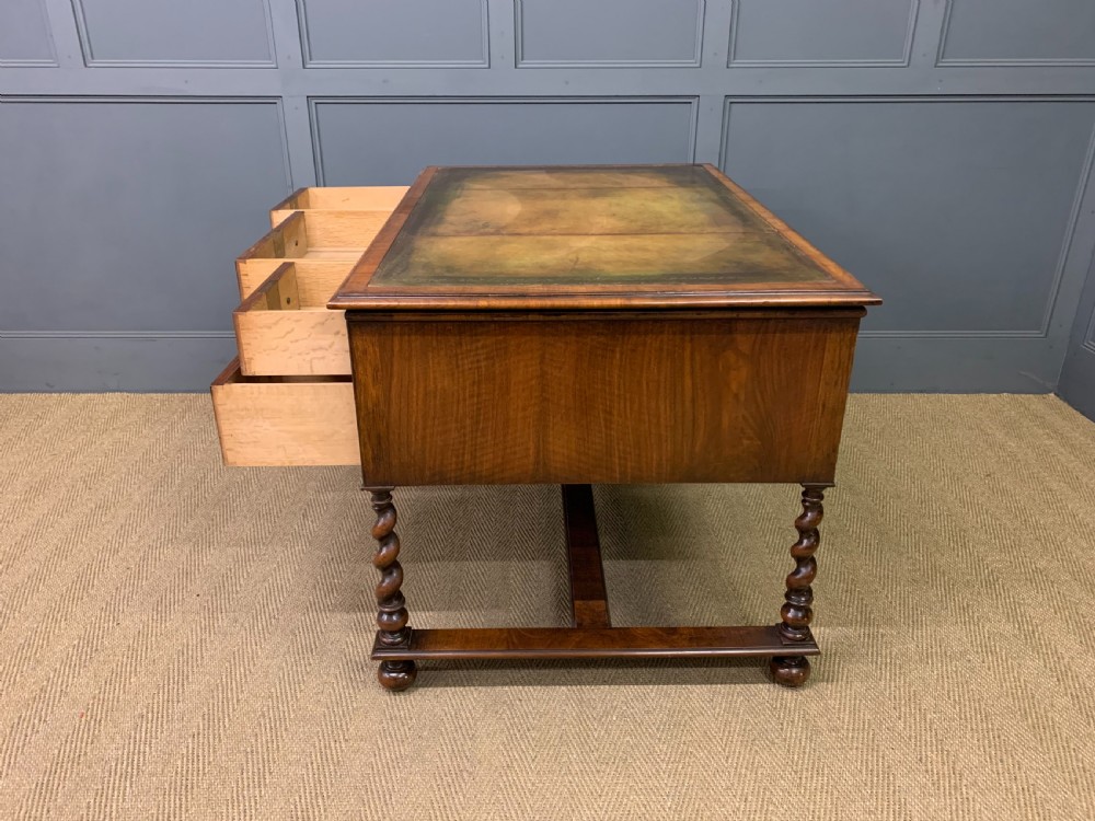 Burr Walnut Writing Desk View XIV