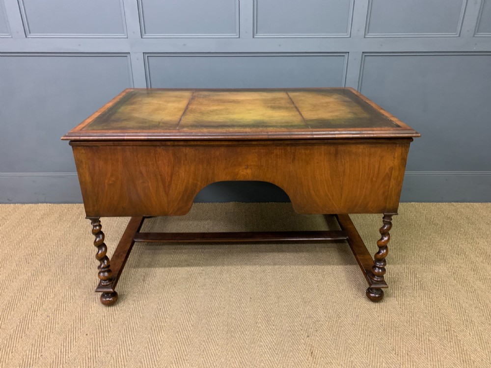 Burr Walnut Writing Desk View XV