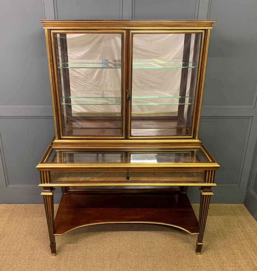 Superb 19th Century Brass Inlaid Bijouterie Cabinet View III