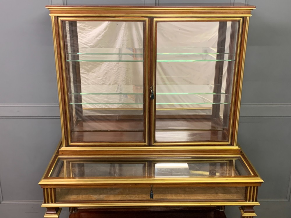 Superb 19th Century Brass Inlaid Bijouterie Cabinet View IV