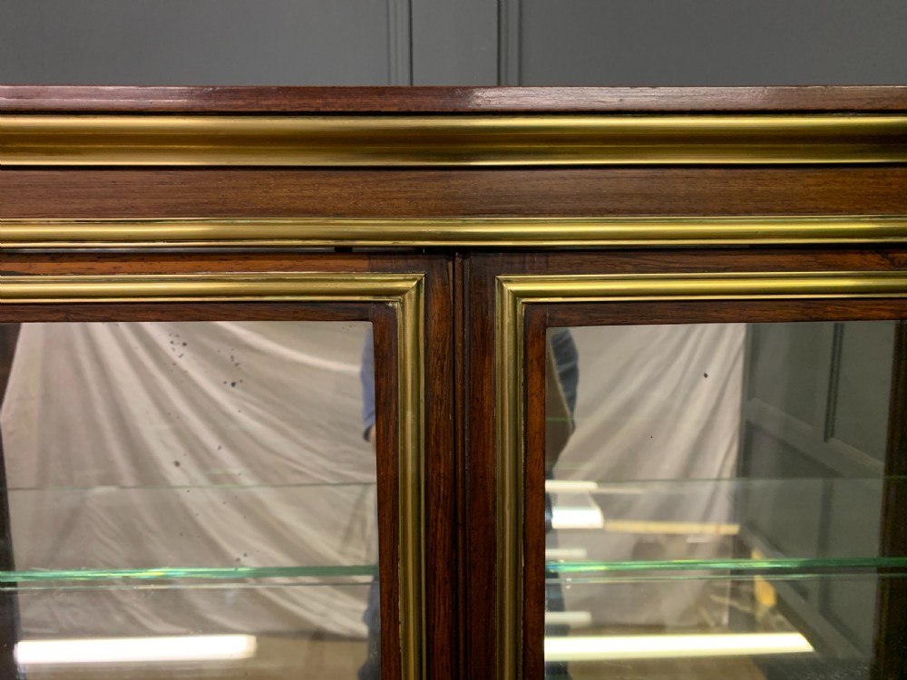 Superb 19th Century Brass Inlaid Bijouterie Cabinet View IX