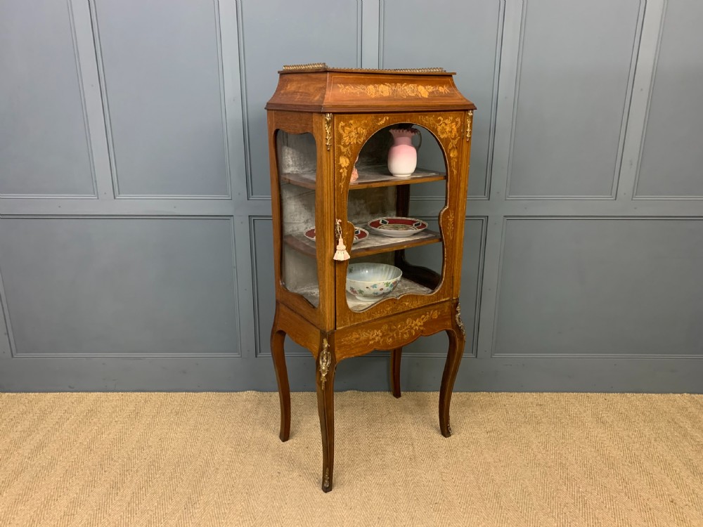 Inlaid Mahogany Vitrine View XII
