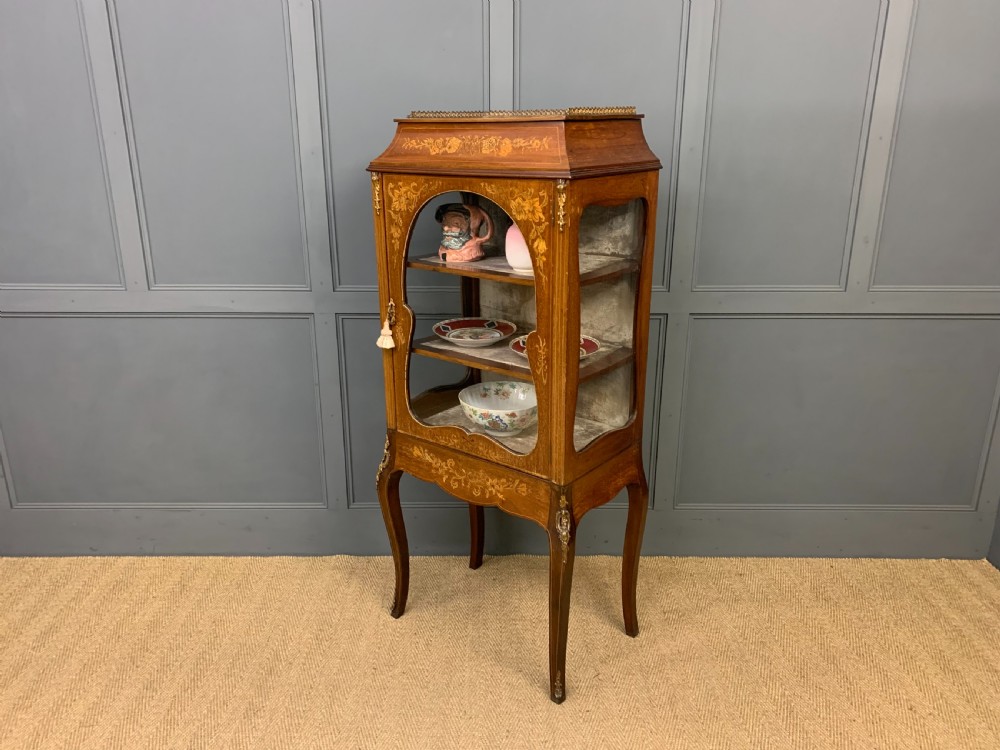 Inlaid Mahogany Vitrine View XVII
