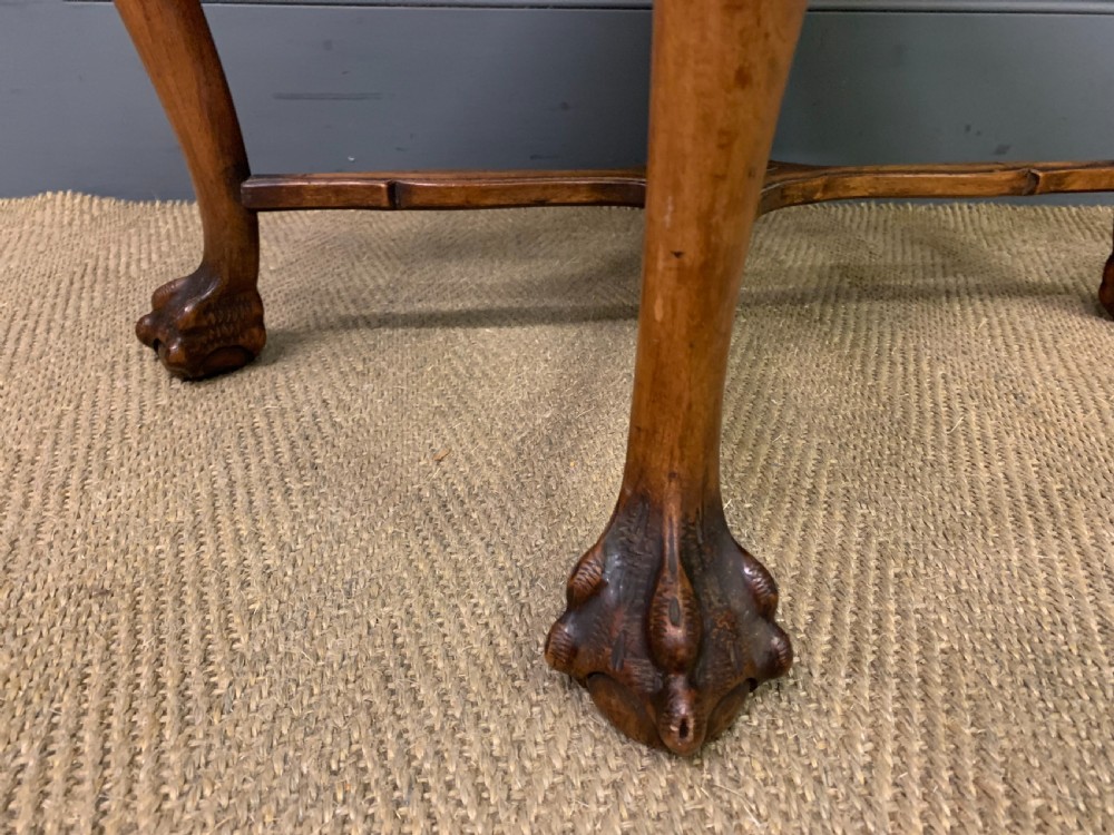 Queen Anne Style Walnut Stool View IV