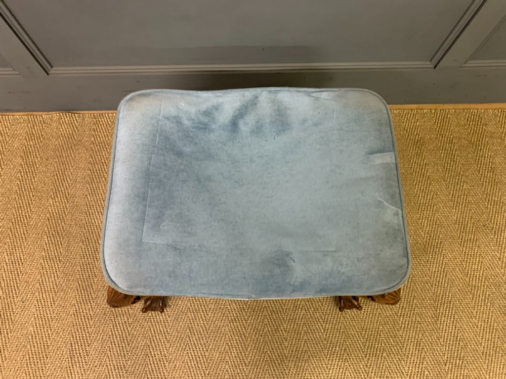 Queen Anne Style Walnut Stool View VII