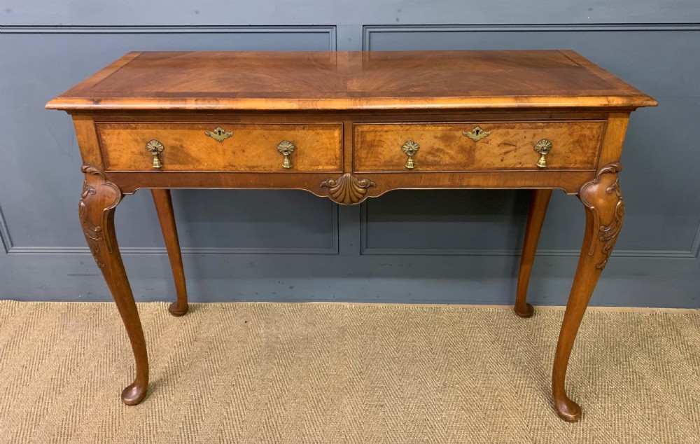 Burr Walnut Console Table