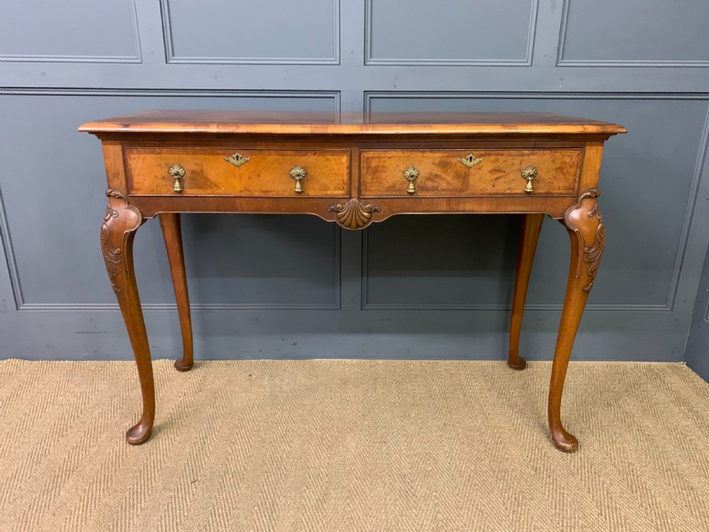 Burr Walnut Console Table View II