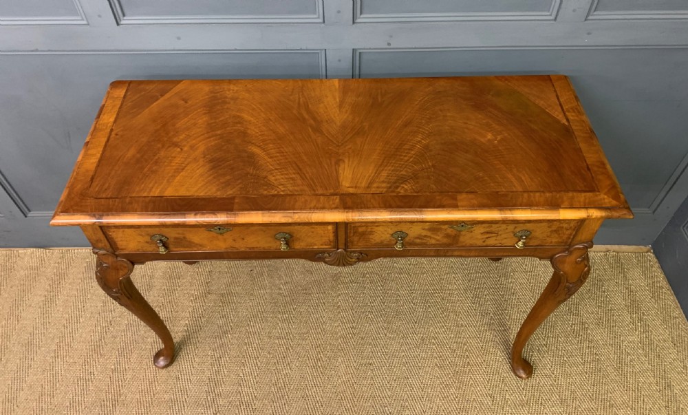 Burr Walnut Console Table View III