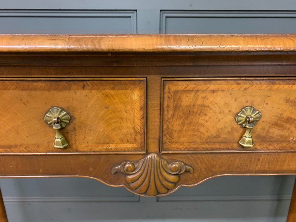 Burr Walnut Console Table View V