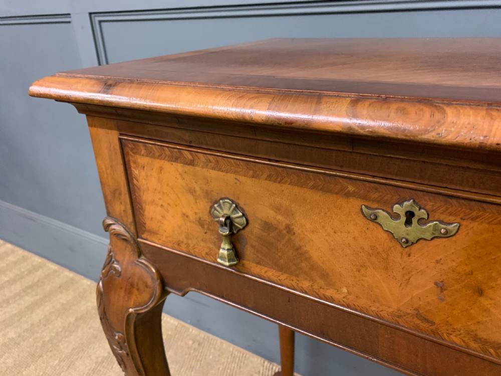 Burr Walnut Console Table View VI