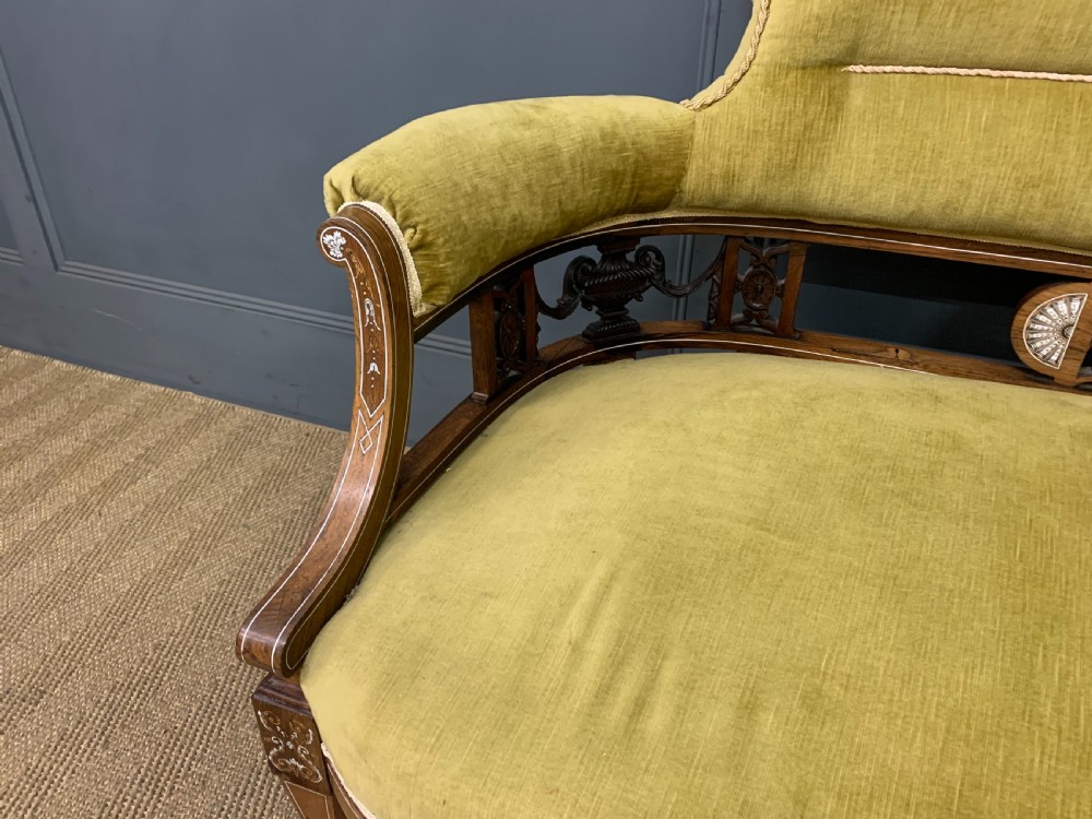 Inlaid Rosewood Settee View III