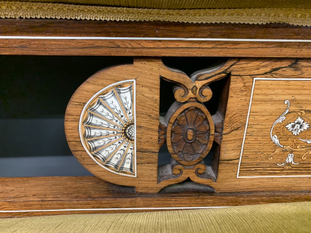 Inlaid Rosewood Settee View VII