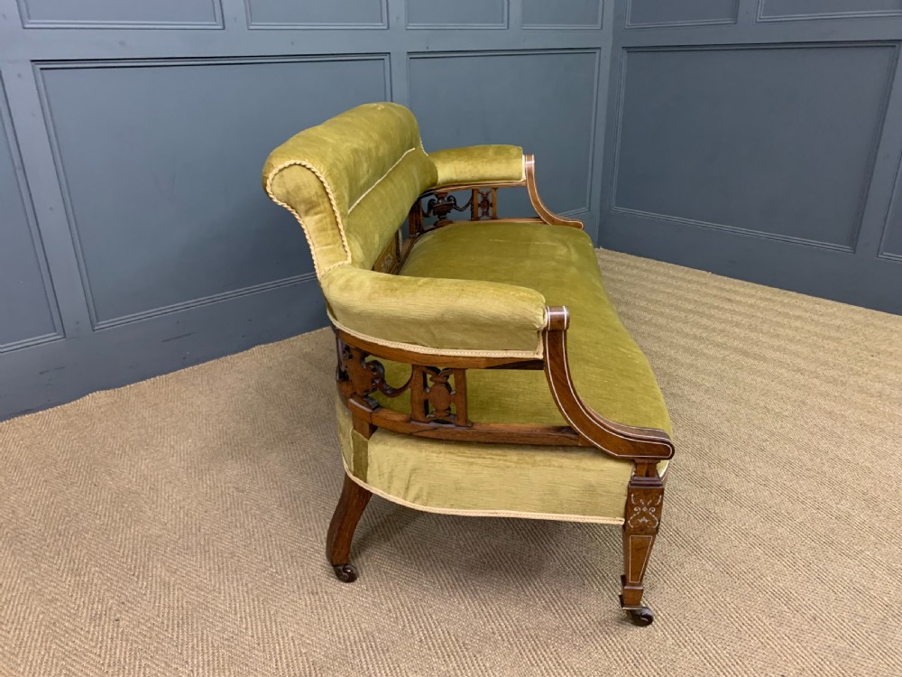 Inlaid Rosewood Settee View XI