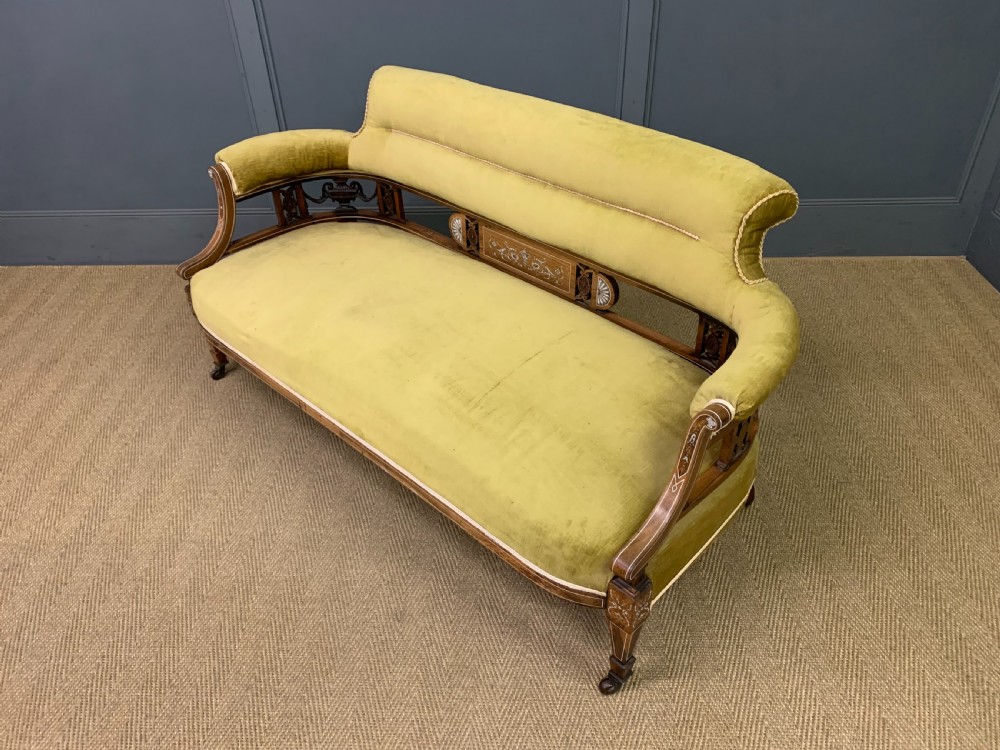 Inlaid Rosewood Settee View XII