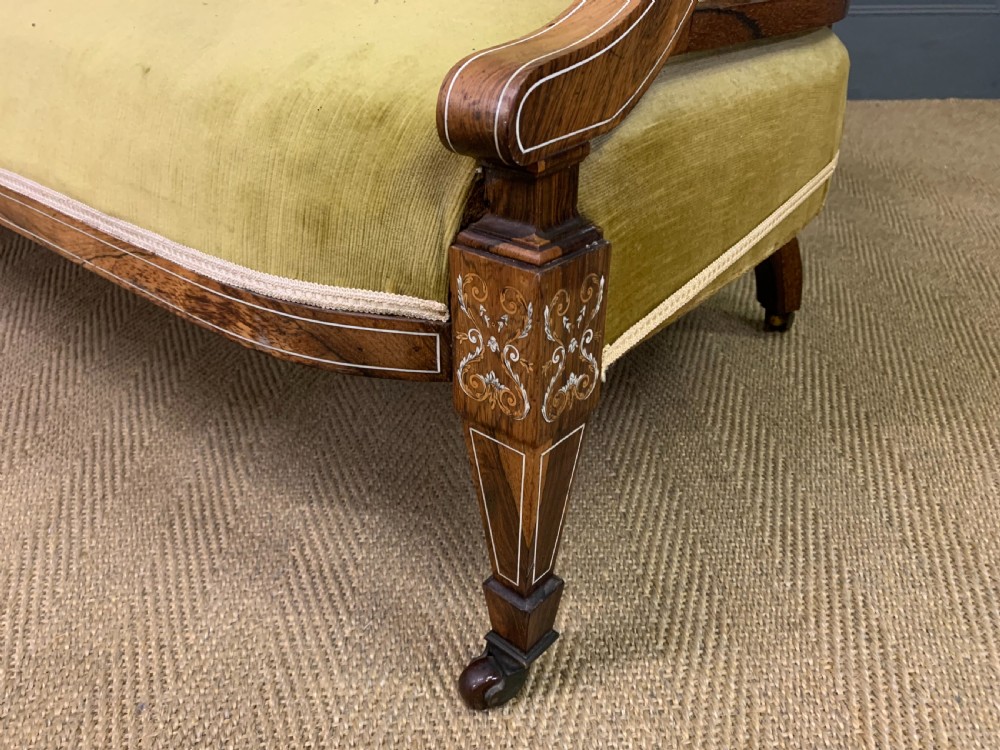 Inlaid Rosewood Settee View XIII