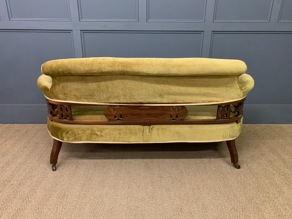 Inlaid Rosewood Settee View XIV