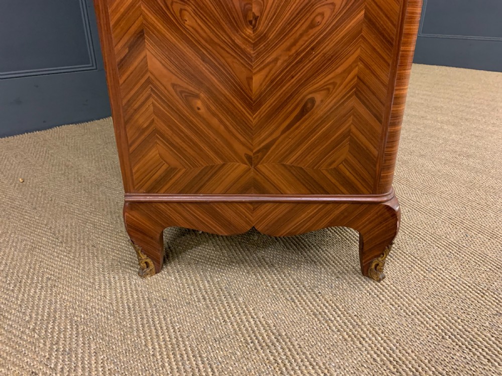 French Marble Topped Kingwood Cabinet View XII