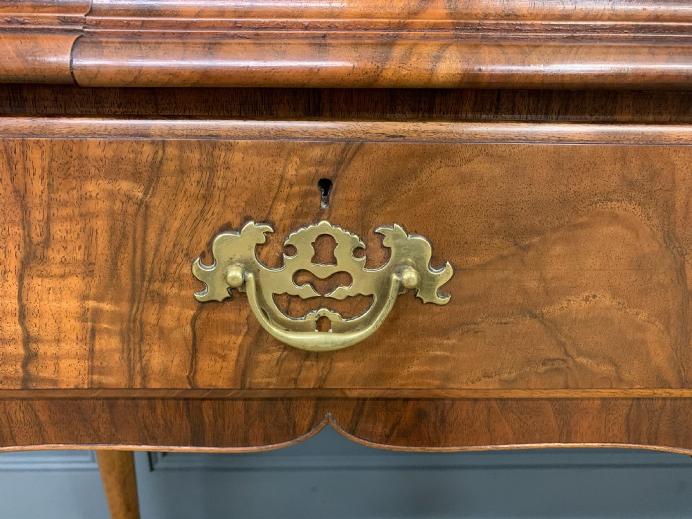 Burr Walnut Double Dome Topped Display Cabinet View IV