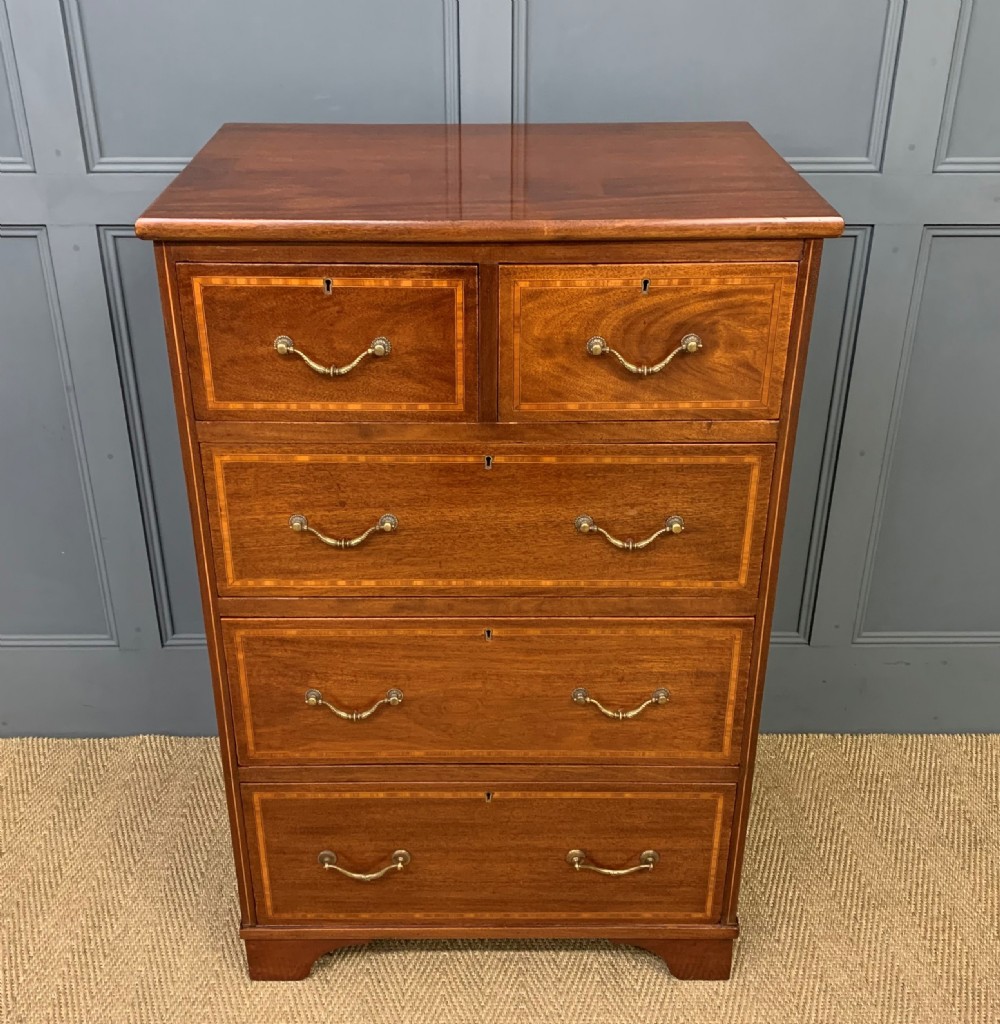 Edwardian Inlaid Mahogany Chest of Drawers