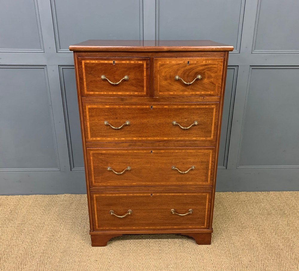 Edwardian Inlaid Mahogany Chest of Drawers View II