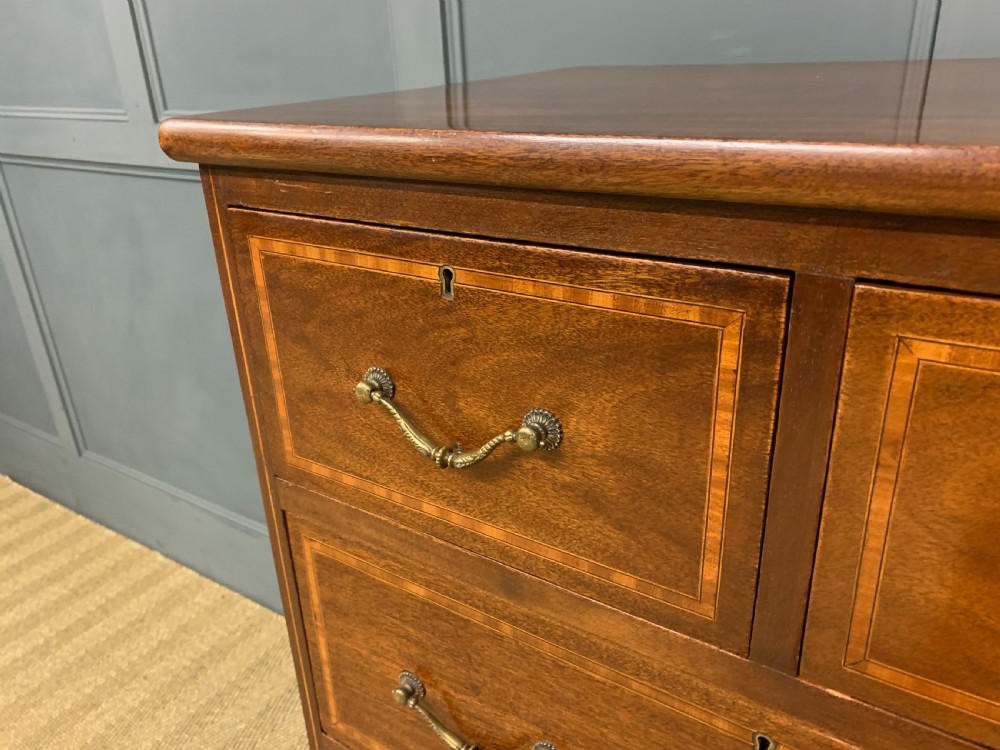 Edwardian Inlaid Mahogany Chest of Drawers View V