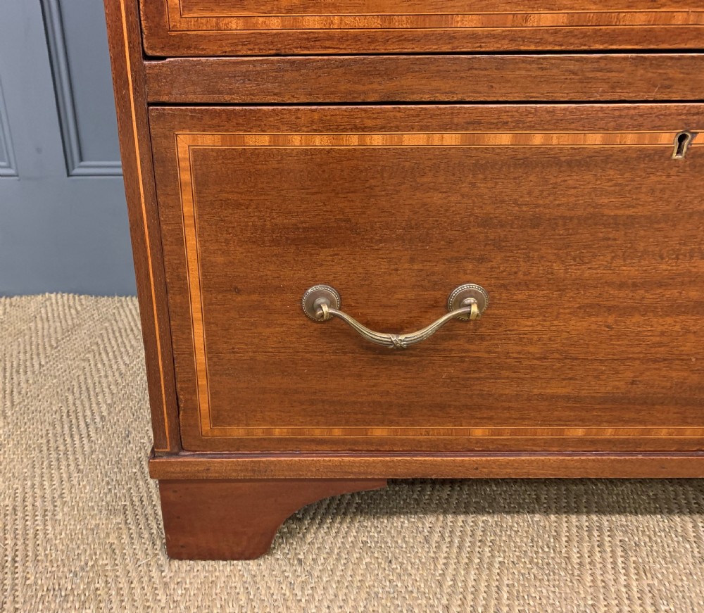 Edwardian Inlaid Mahogany Chest of Drawers View VII