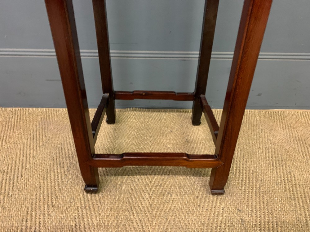 Tall Pair of Oriental Hardwood Stands View VI