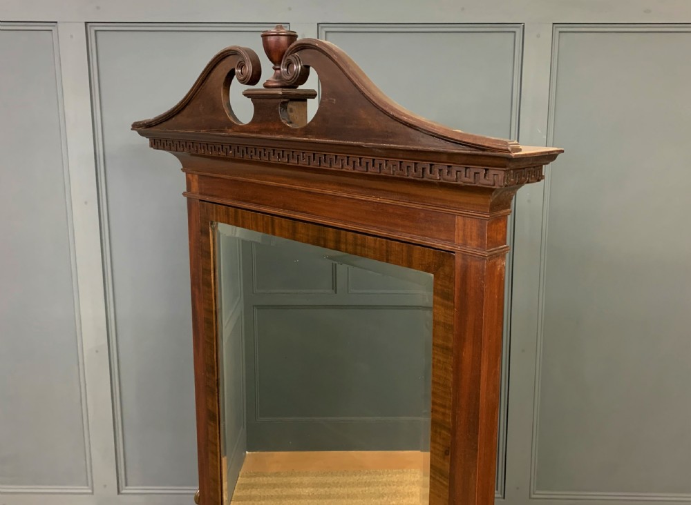 Large Edwardian Mahogany Cheval Mirror View X