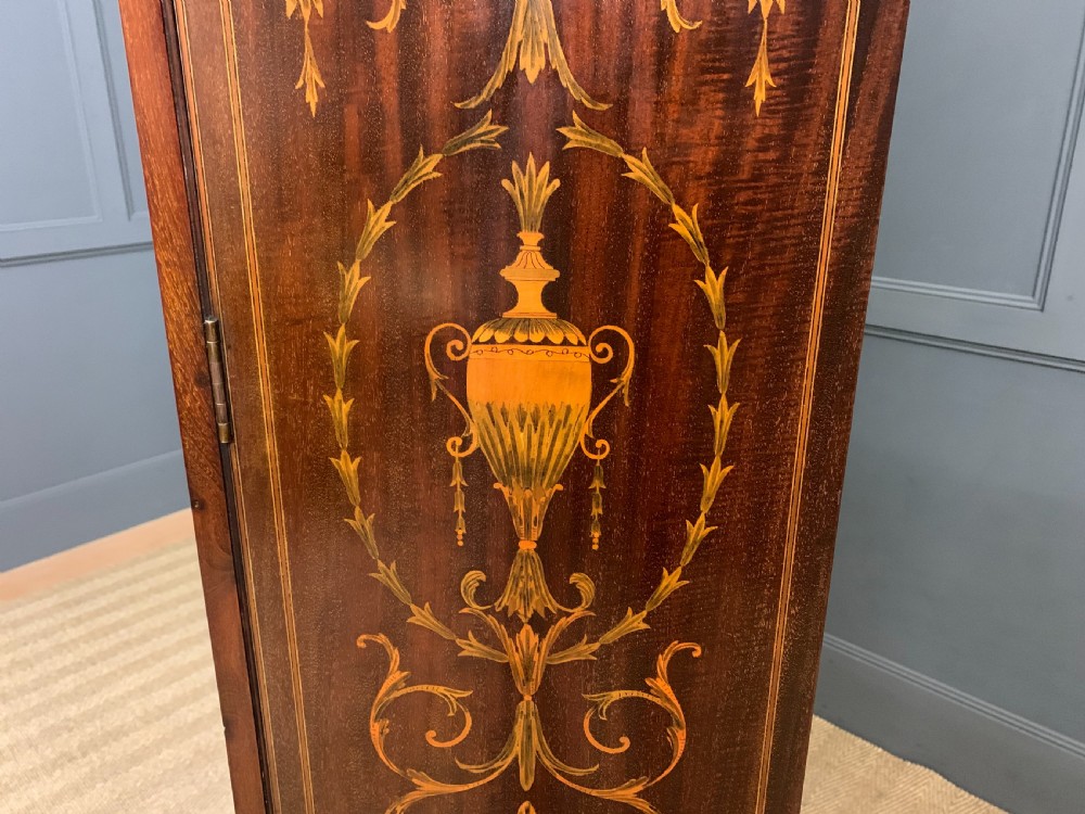 Large Inlaid Mahogany Display Bookcase View XII