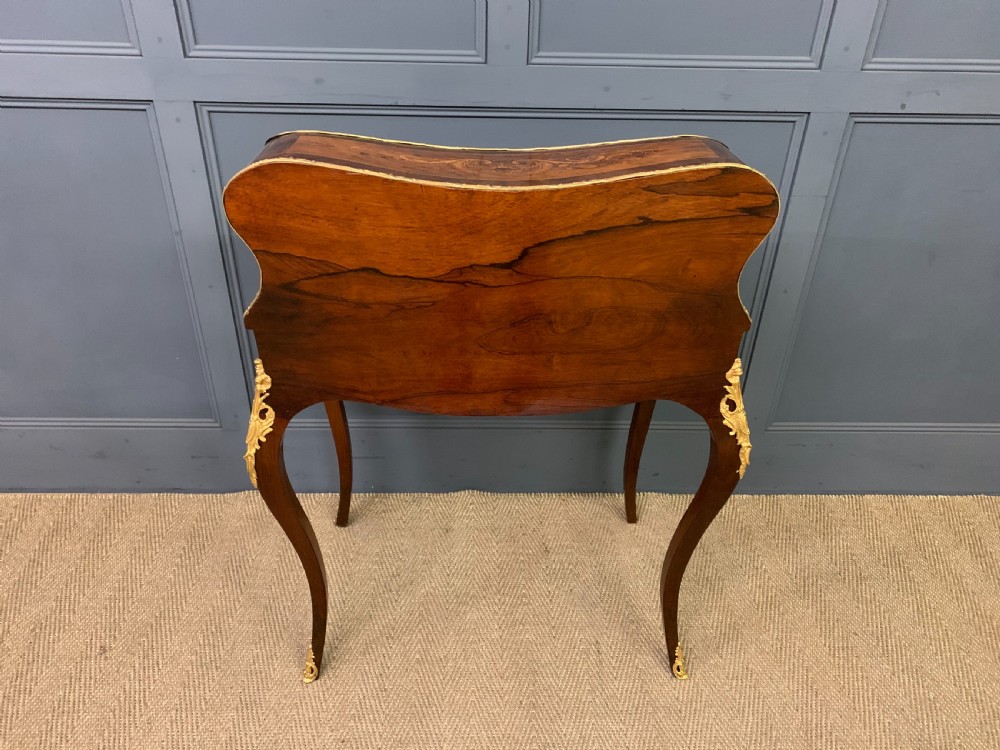 French Marquetry Rosewood Bombe Bureau View XVIII