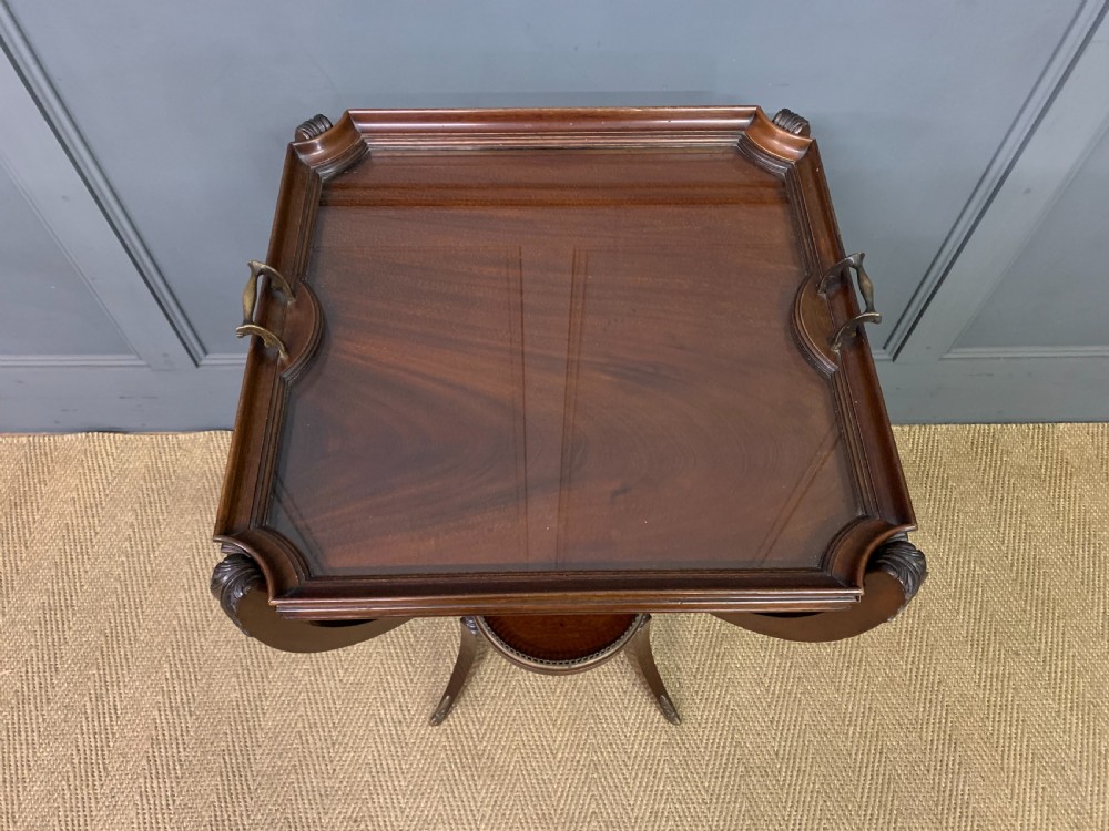 Victorian Mahogany Tray Top Table View II