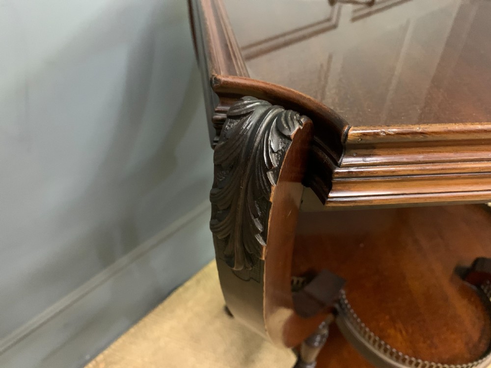 Victorian Mahogany Tray Top Table View VI