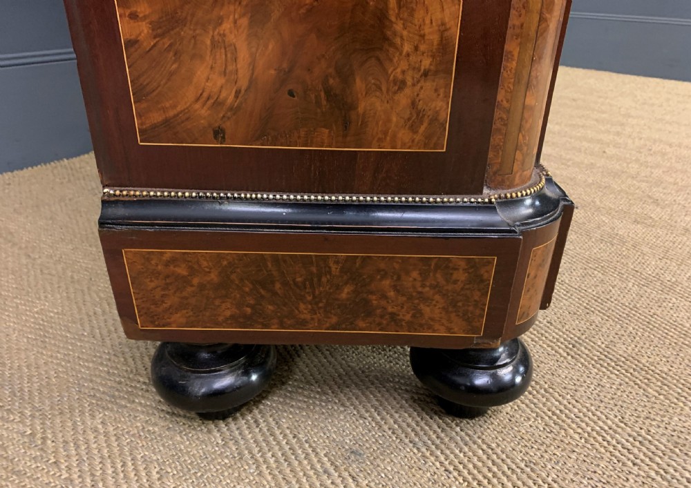 Marquetry Inlaid Burr Walnut Side Cabinet View XI