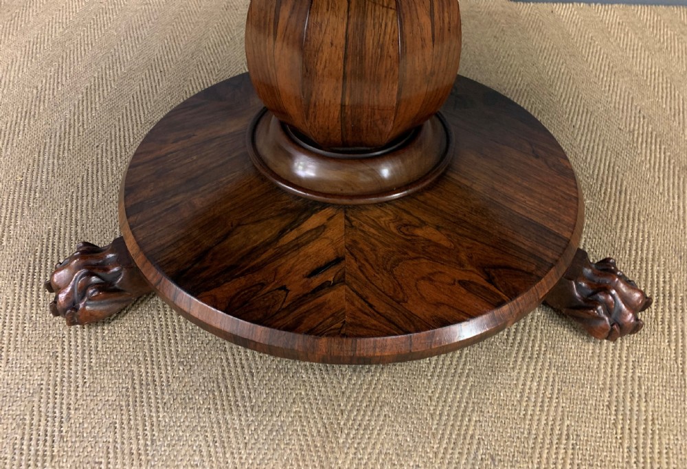 Early Victorian Rosewood Loo Table View XI