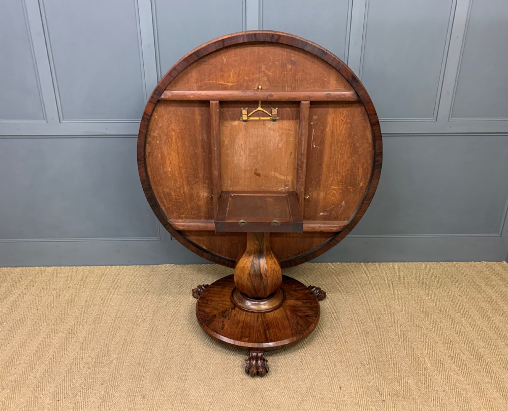 Early Victorian Rosewood Loo Table View XIV