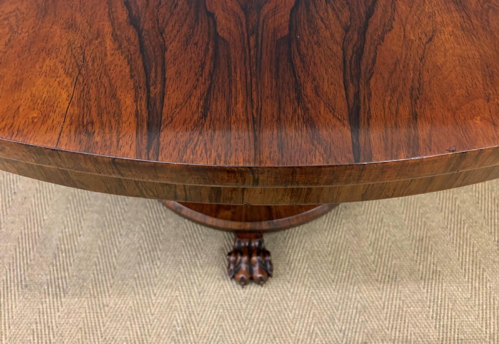 Early Victorian Rosewood Loo Table View XVII