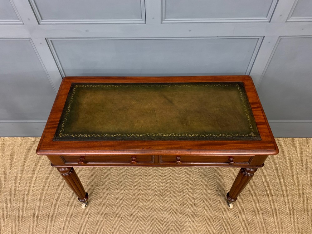 Victorian Mahogany 2 Drawer Writing Table View II