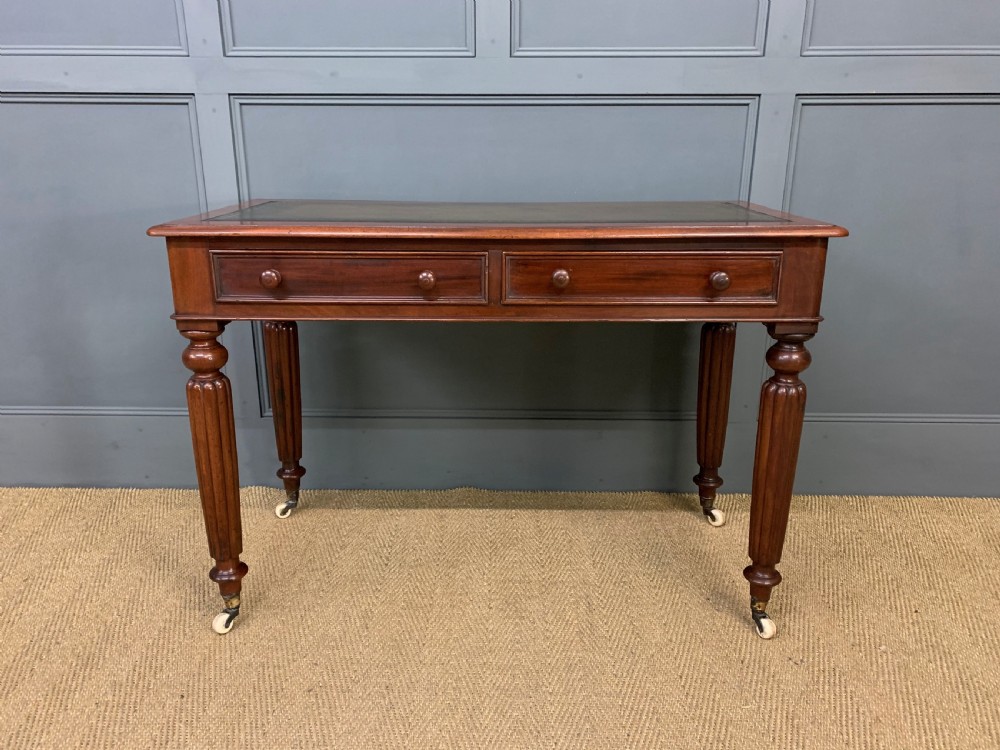 Victorian Mahogany 2 Drawer Writing Table View III