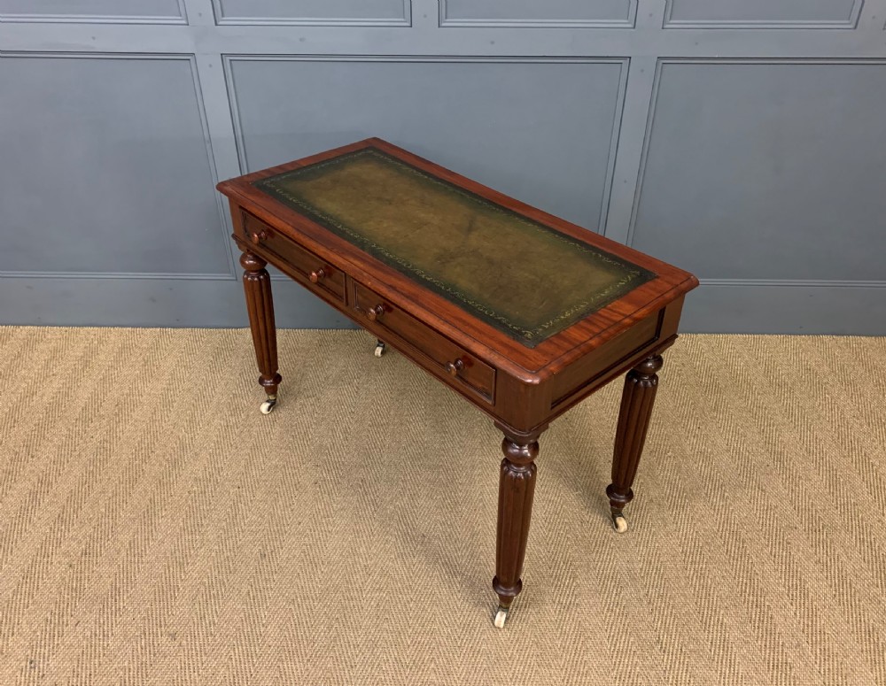 Victorian Mahogany 2 Drawer Writing Table View XI