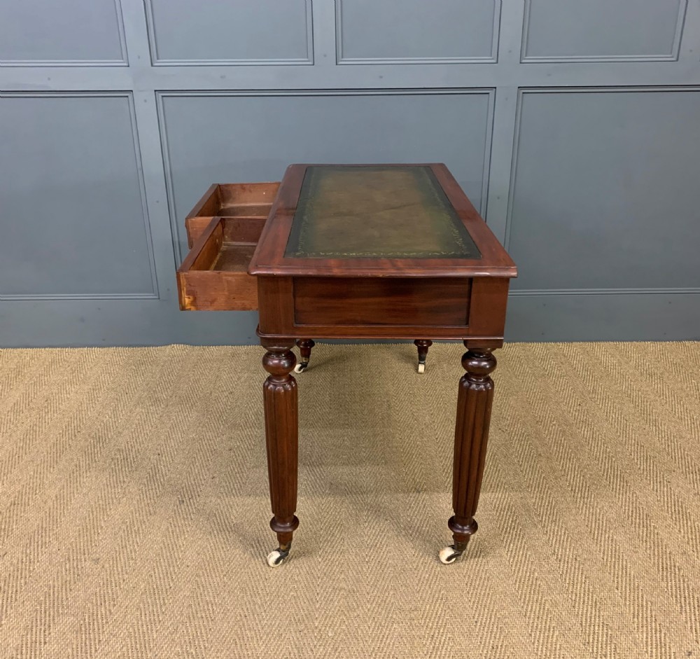 Victorian Mahogany 2 Drawer Writing Table View XII