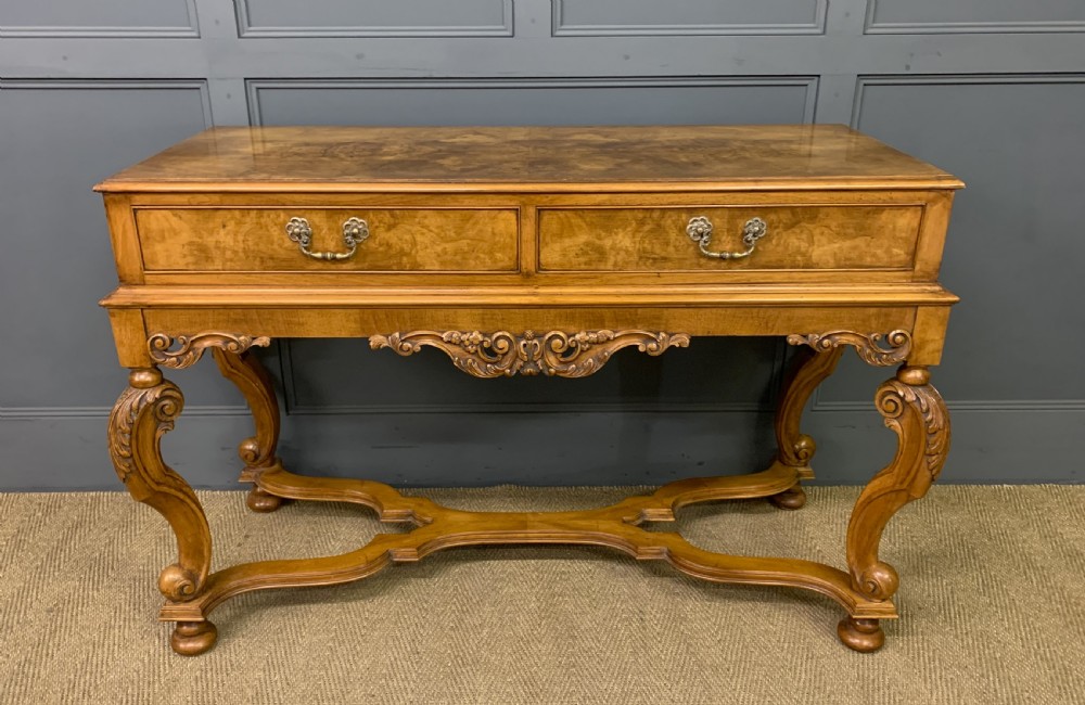 Burr Walnut Console Table